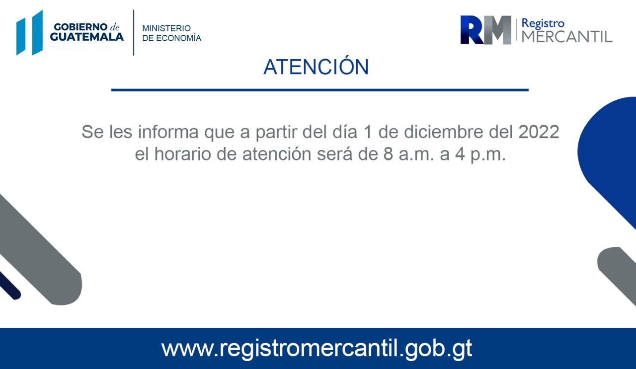 ATENCIÓN: NUEVO HORARIO